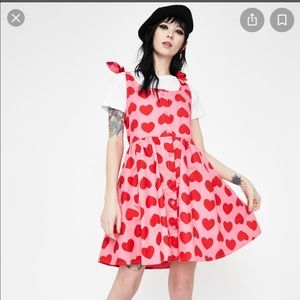NWT LAZY OAF HEART DRESS SIZE 12 ADJUSTABLE STRAPS